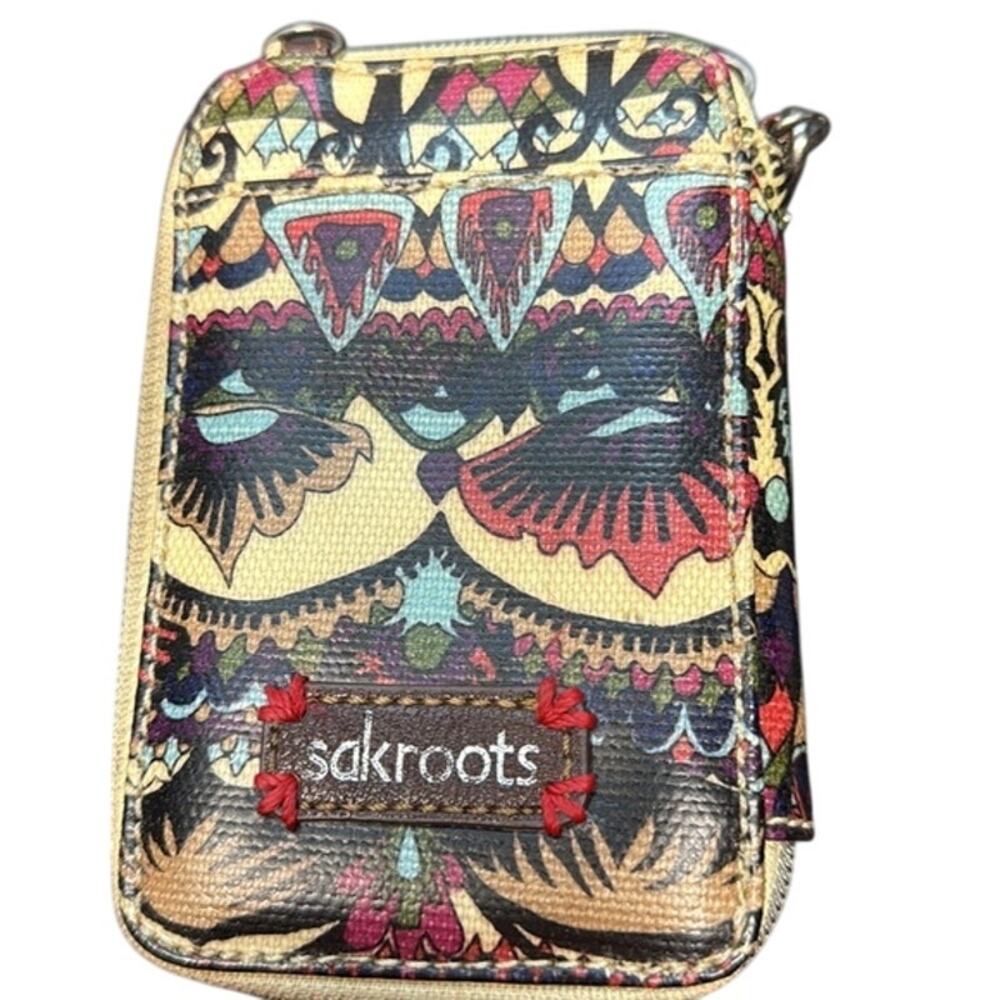 Sakroots Colorful Wristlet Phone Purse‎ Wallet Boho Eclectic Design
